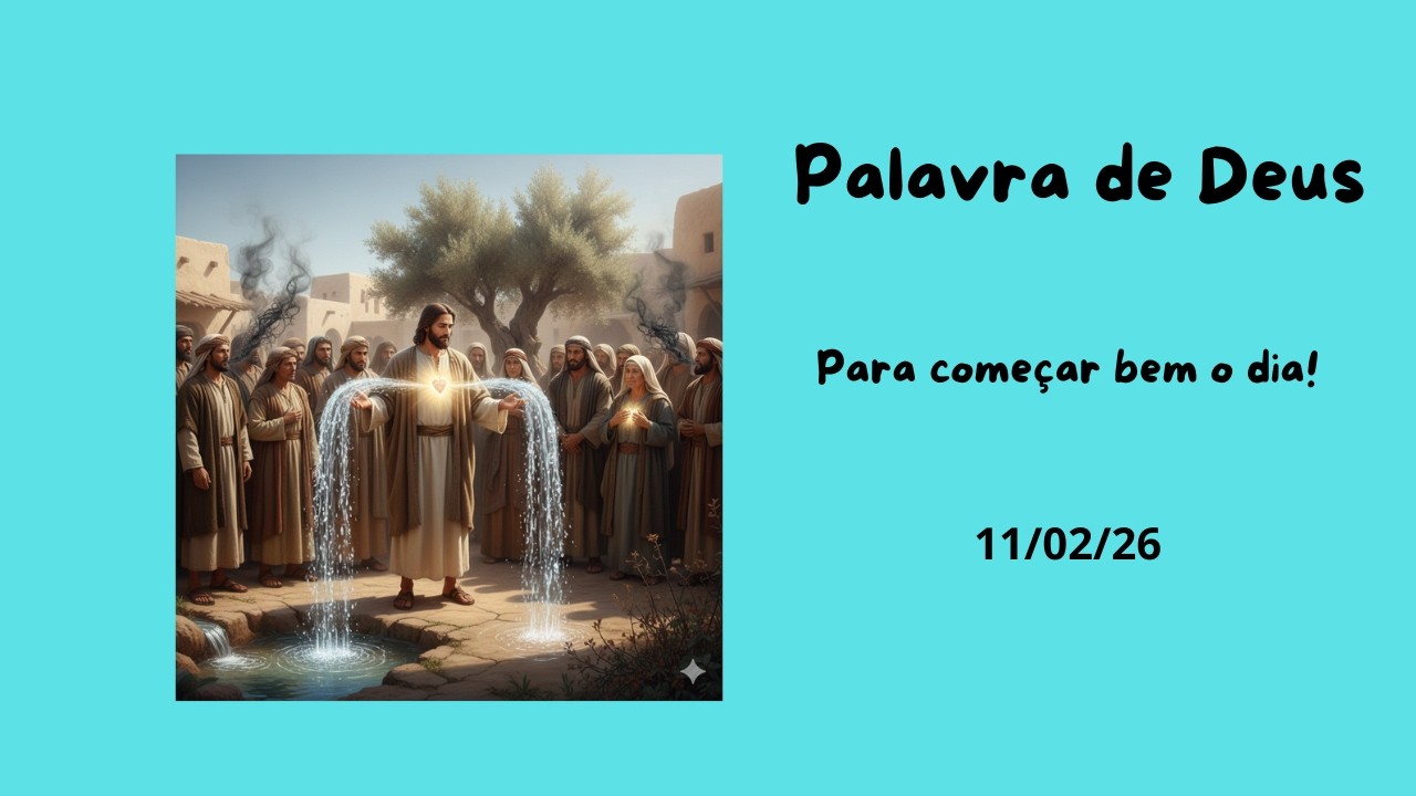 Palavra de Deus para começar bem o dia!