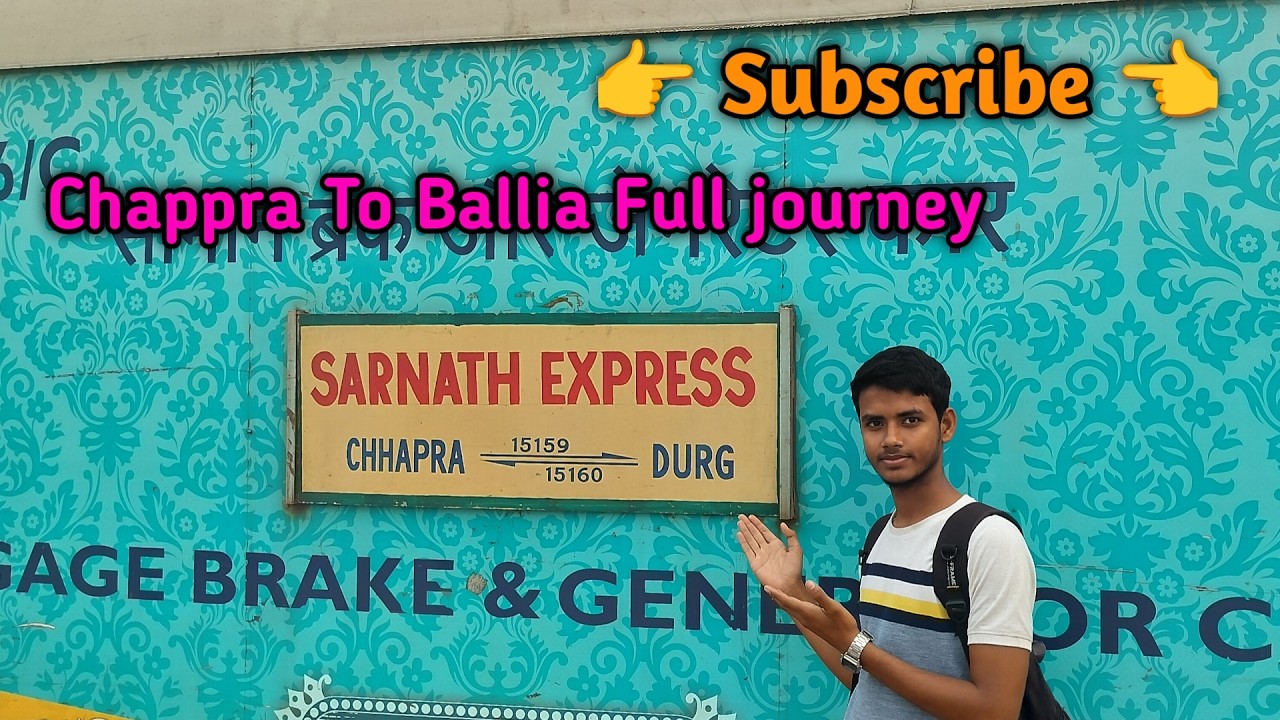 Train no 15159 Sarnath express Full journey video Chappra to Ballia travel vlog #vlog #fulljourney