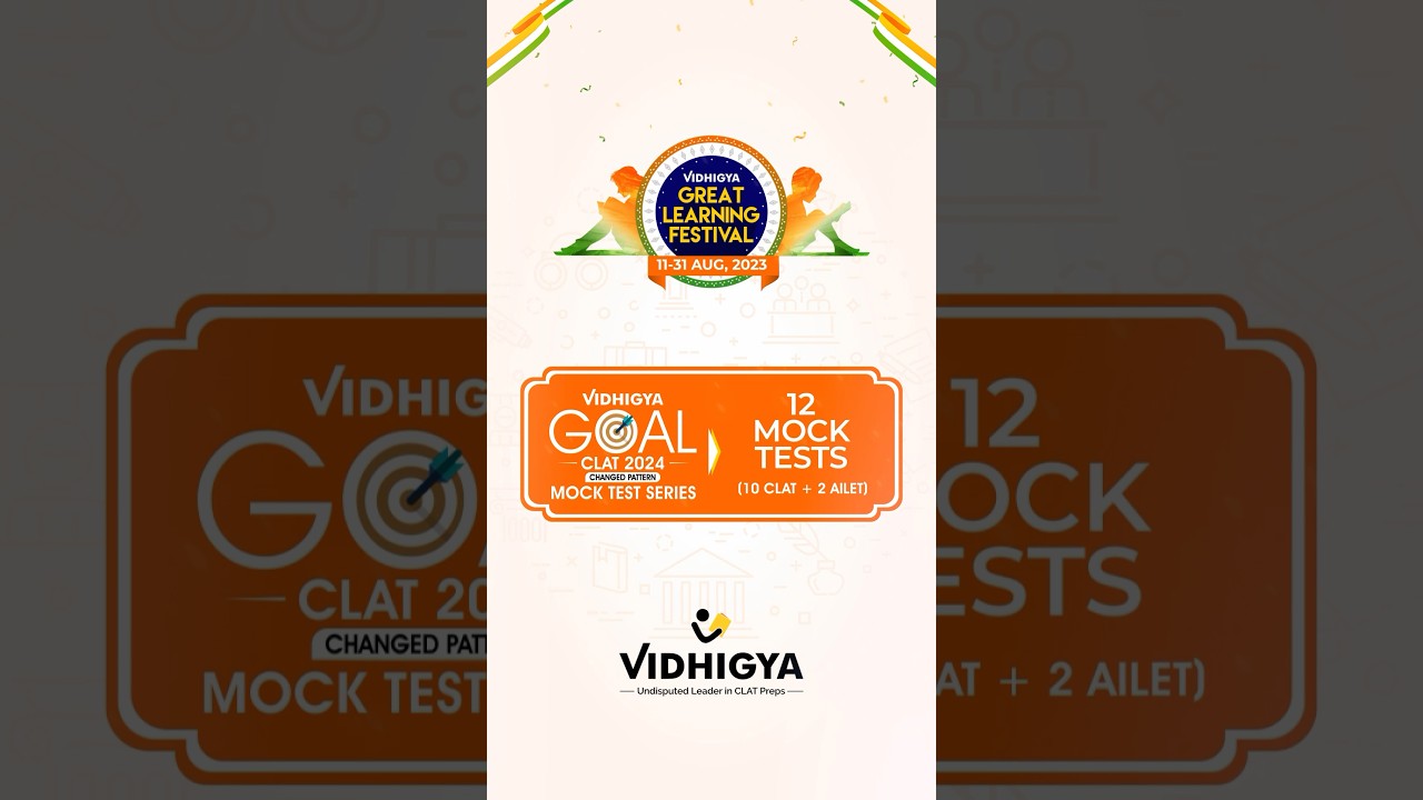 Vidhigya CLAT 2024 Test Series #clat2024 #clat2024preparation