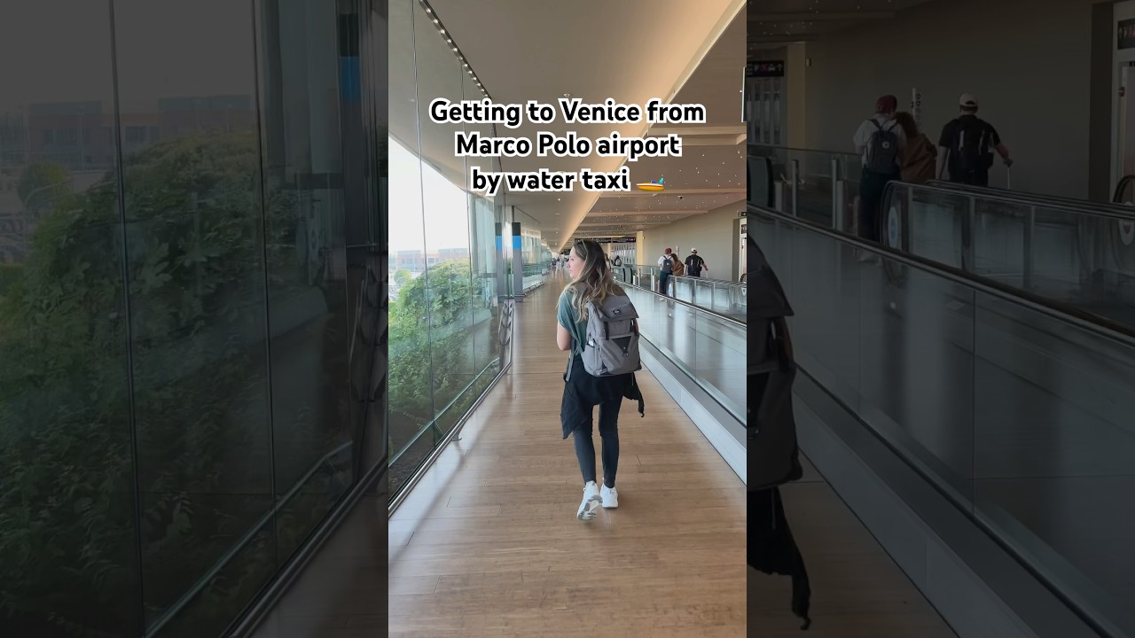 How to get the water taxi from Venice airport 🚤 #watertaxi #veniceitaly #venicetravel #airporttips