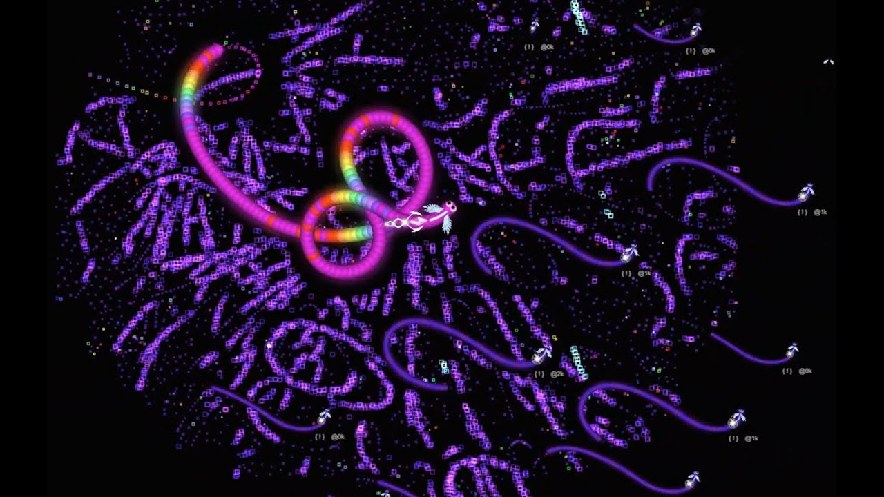 Fading to Purple part2 - Bot Storm Dance in Slither.io