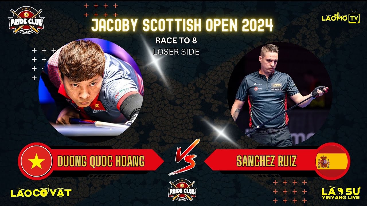 Live: Dương Quốc Hoàng vs Francisco Sanchez Ruiz  | R10 | Road to Last16 | Jacoby Scottish Open 2024