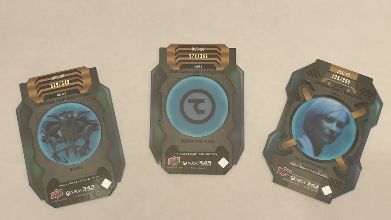 HALO LEGACY COLLECTION CORTANA CHIP REDEMPTION CARDS BY UPPER DECK