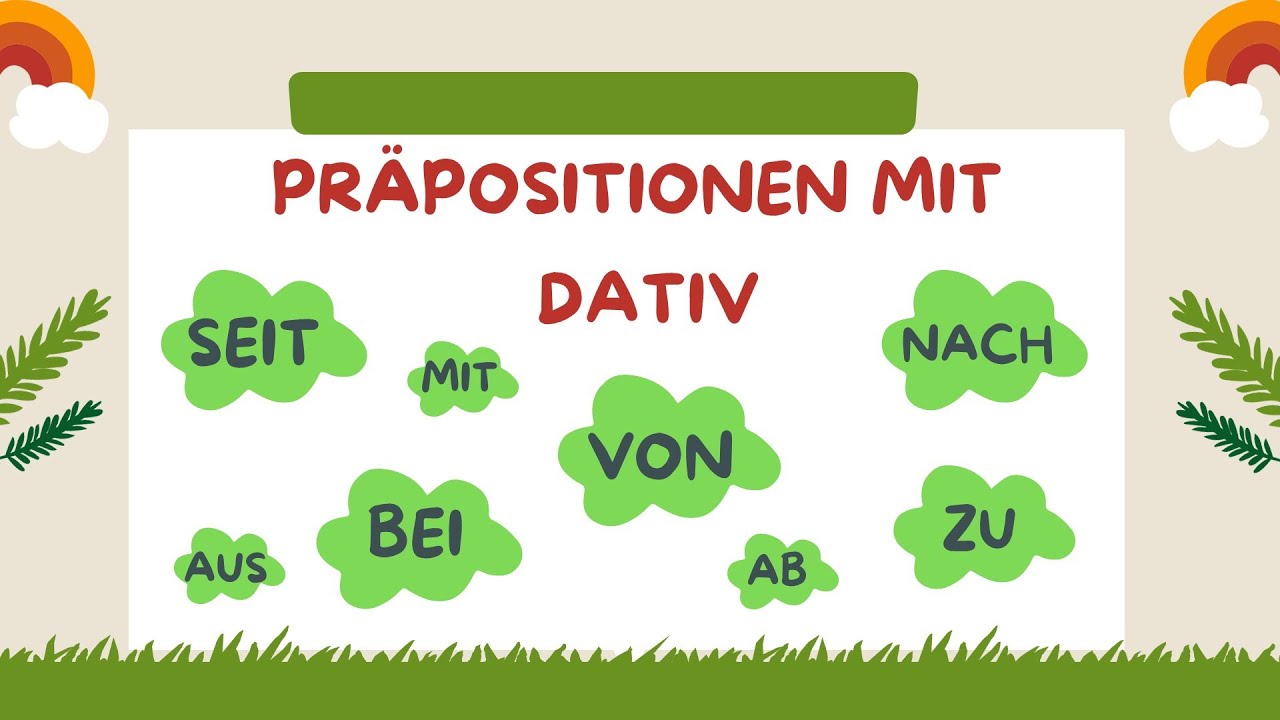 Pr&auml;positionen mit Dativ | Deutsch lernen