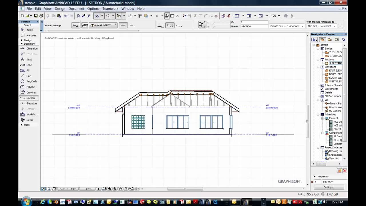 ArchiCAD - How to create a SECTION