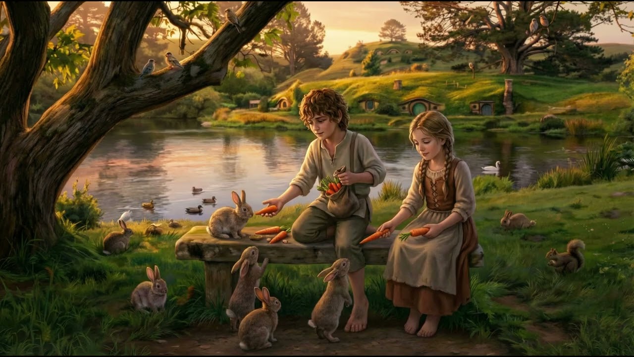 [Zhorov AI Studio] Afternoon In The Shire #hobbit #relaxingmusic #naturevibes