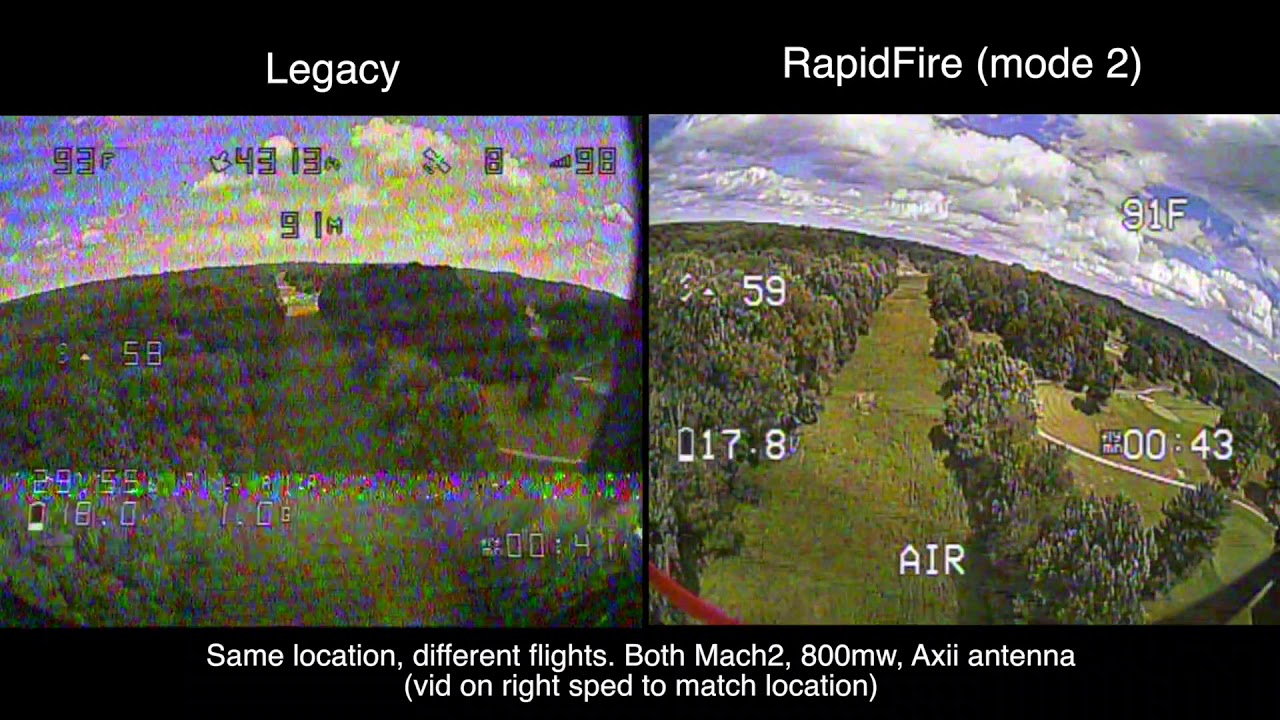 Long range diversity vs RapidFIRE test (1 mile)