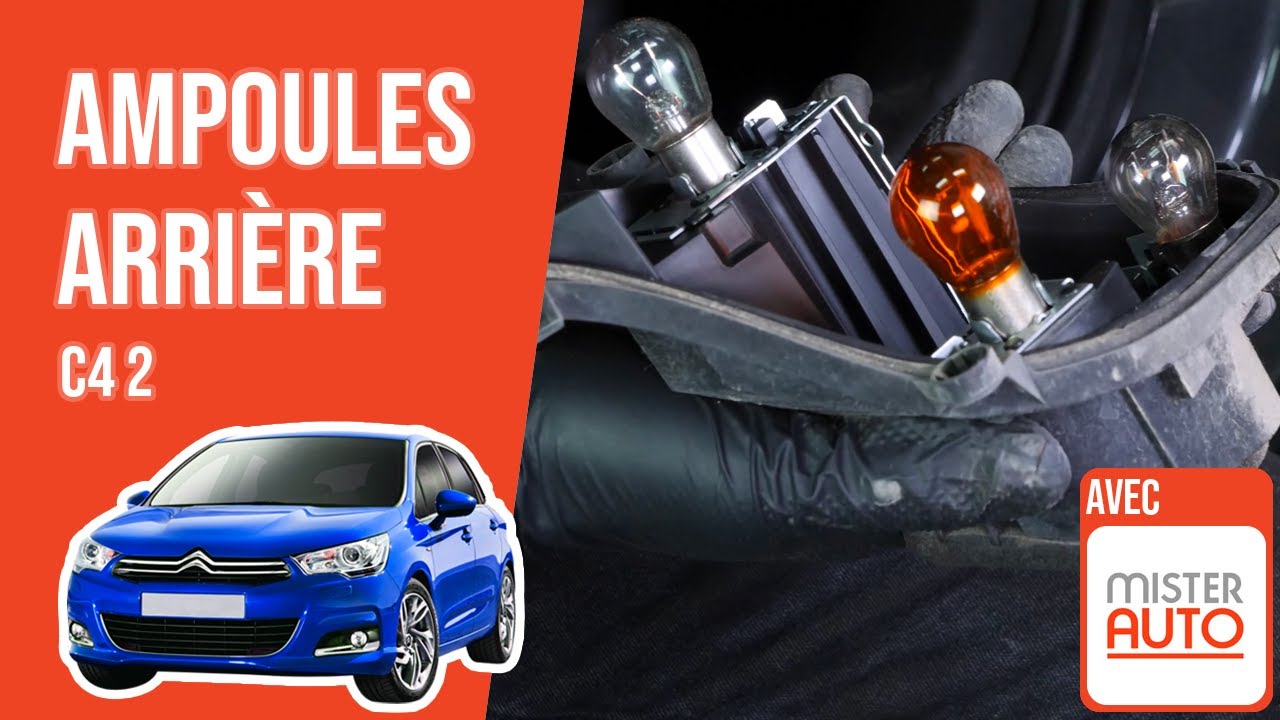 Changer les ampoules de feux arrière Citroën C4 2 💡