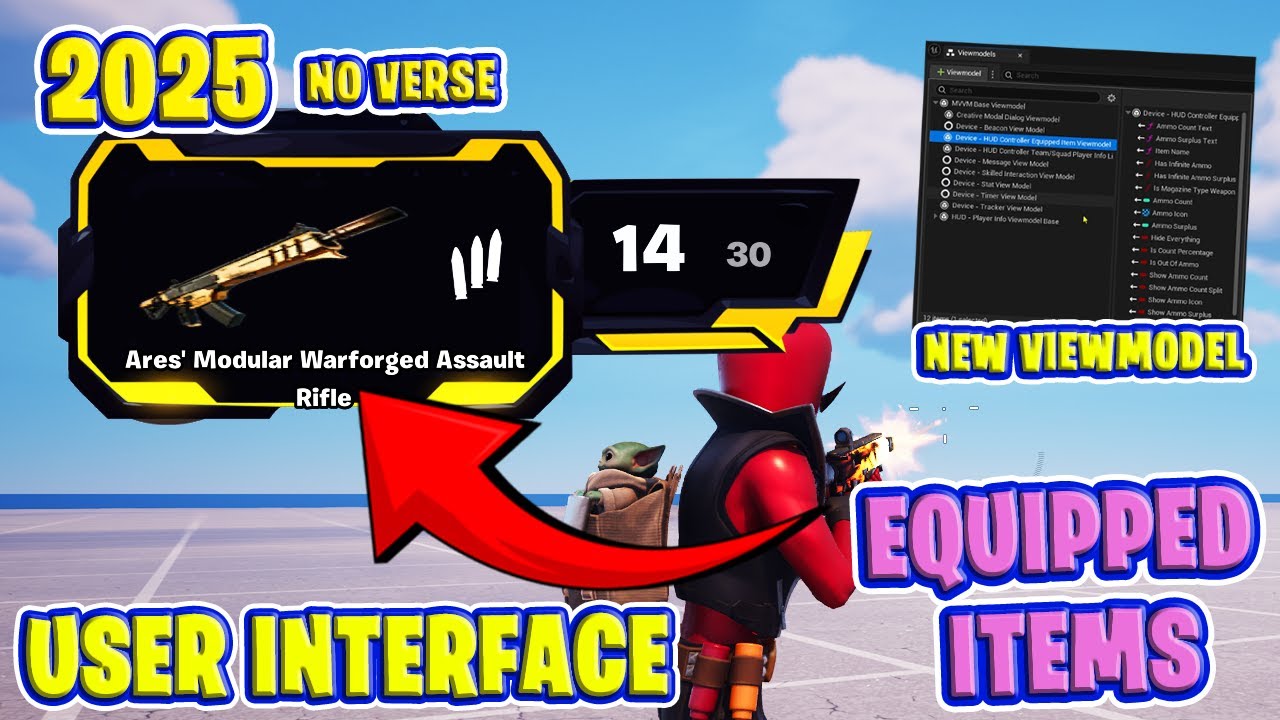 Fortnite Creative UEFN New Equipped Item/Weapons UI Viewmodel