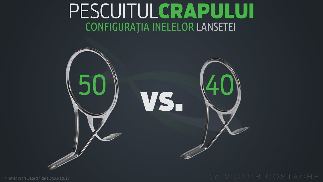 Pescuitul crapului | Configurația inelelor lansetei