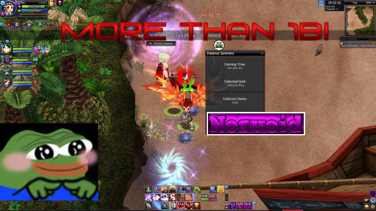 How to raise 2b and 1k items 1h biome instance! NosVoid