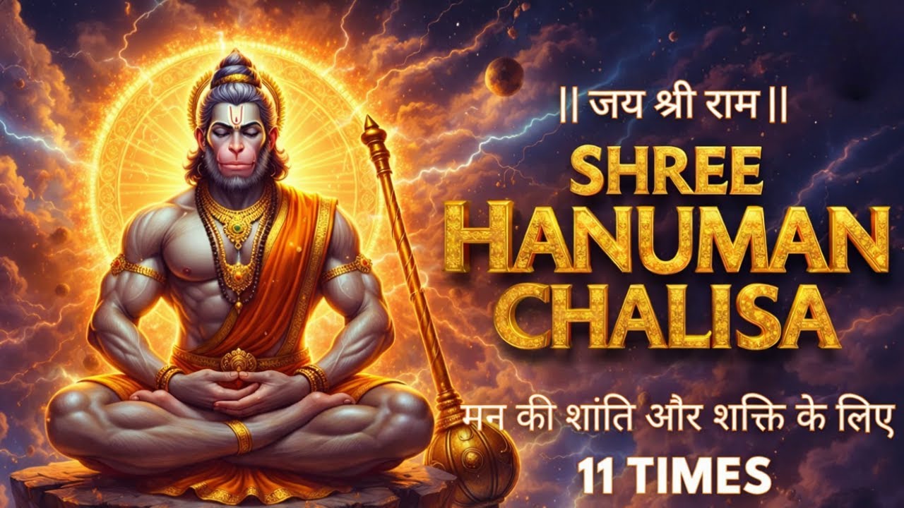 हनुमान चालीसा 11 बार | Hanuman Chalisa 11 Times