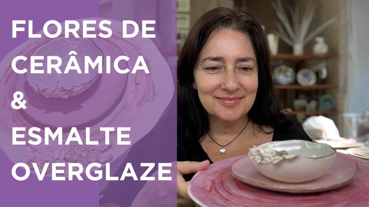 Cerâmica ou Bolo? Como Fazer Flores Estilo Confeitaria com Esmalte Overglaze