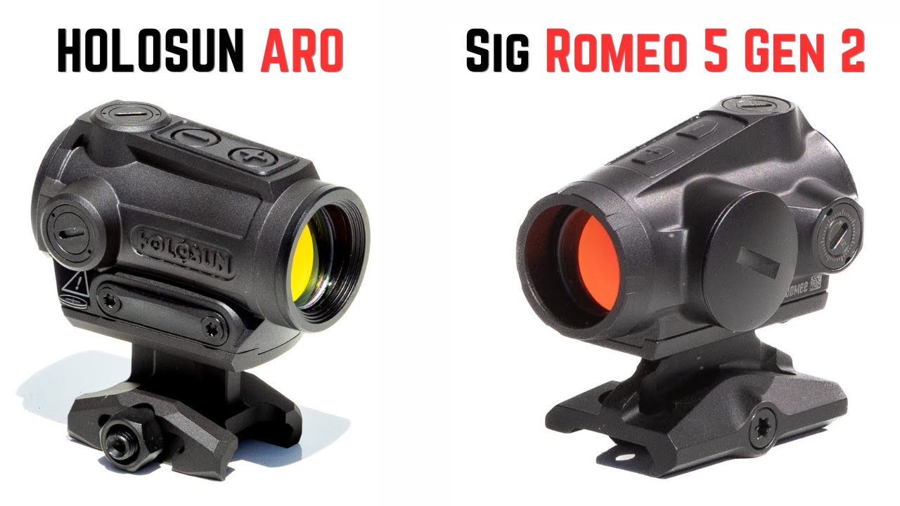 Holosun ARO vs Sig Sauer Romeo5 Gen2 Red Dots: What's The Difference?