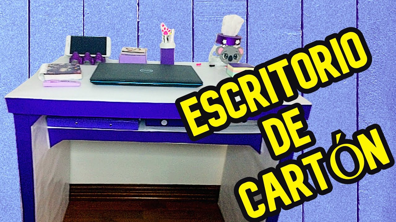 COMO HACER UN ESCRITORIO CON CAJAS DE CARTON | CARDBOARD TABLE DESK 📚   📦