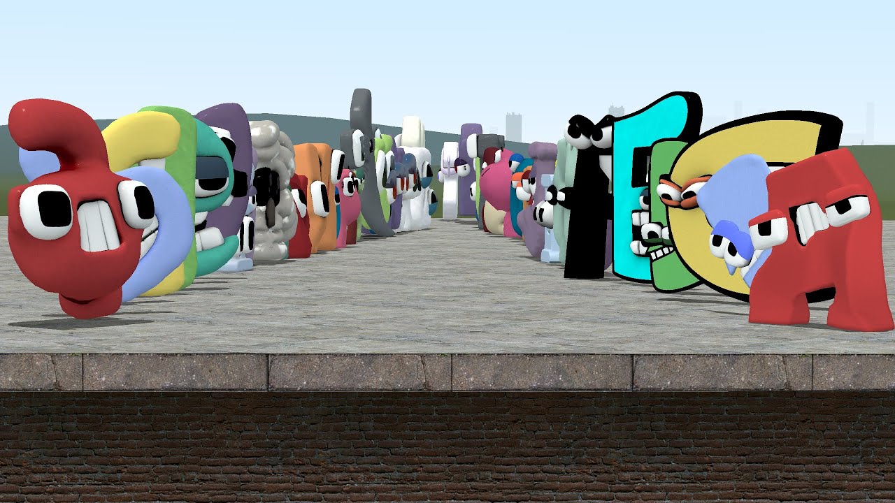 ALL ALPHABET LORE A-Z VS ALL BABY ALPHABET LORE A-Z In Garry's Mod!