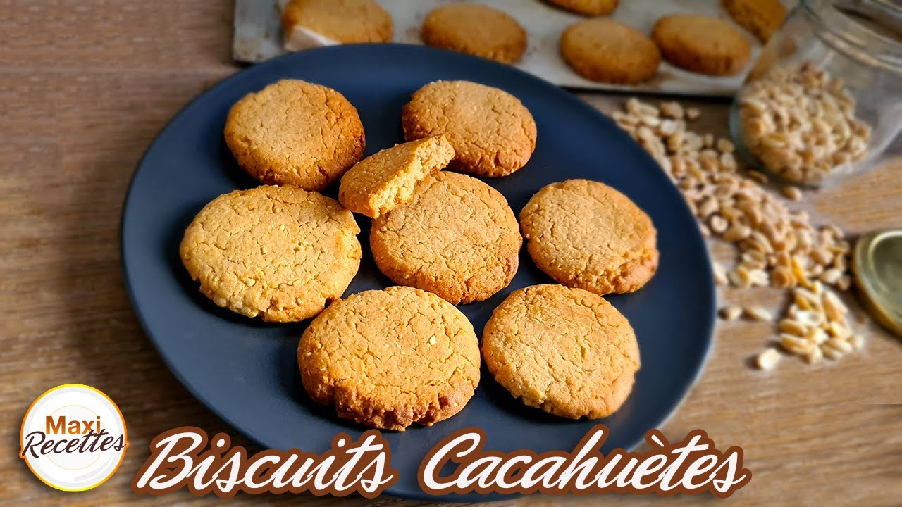Biscuits aux Cacahuètes Grillées - Recette Facile et Rapide