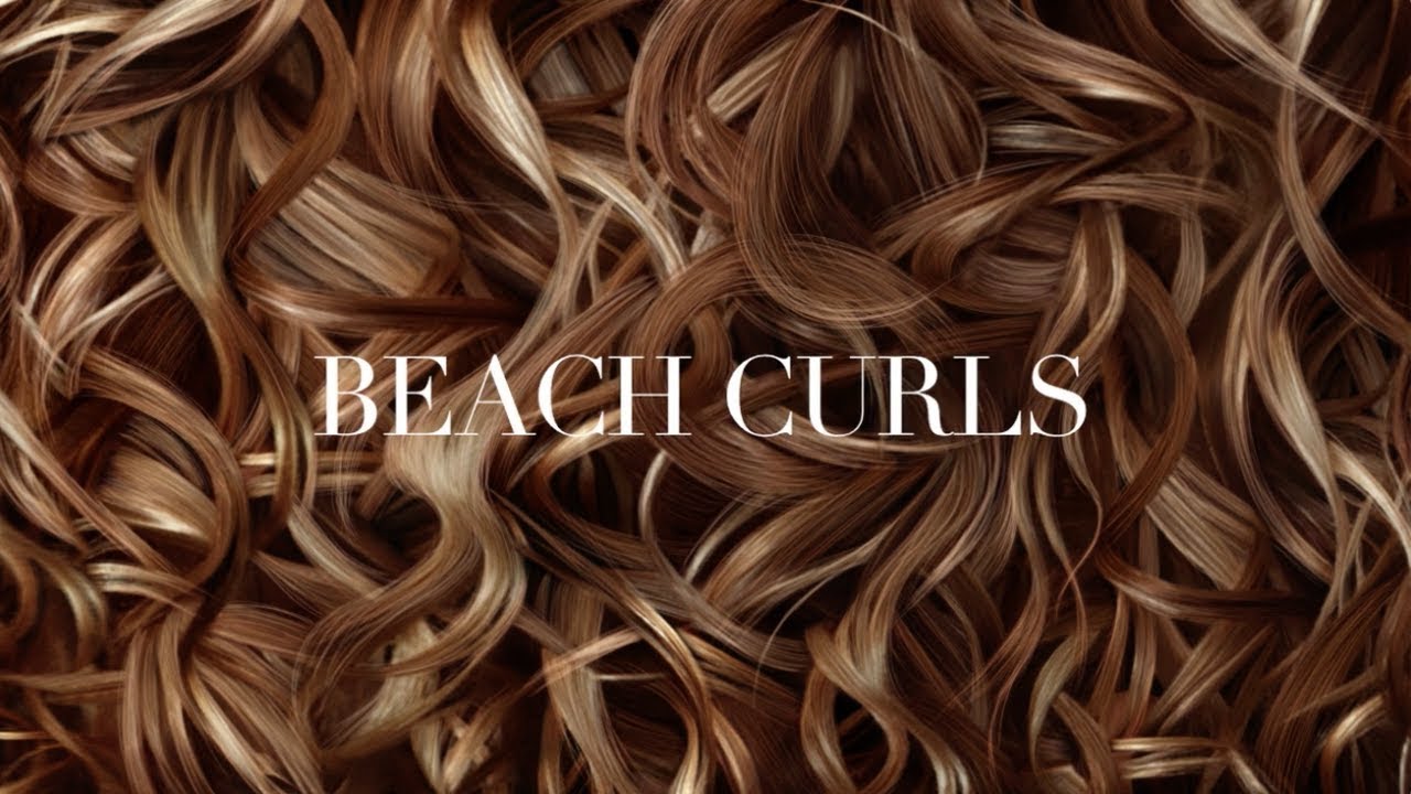 Boucles de Plage. Beach Curls.  Comment utiliser un fer à boucler