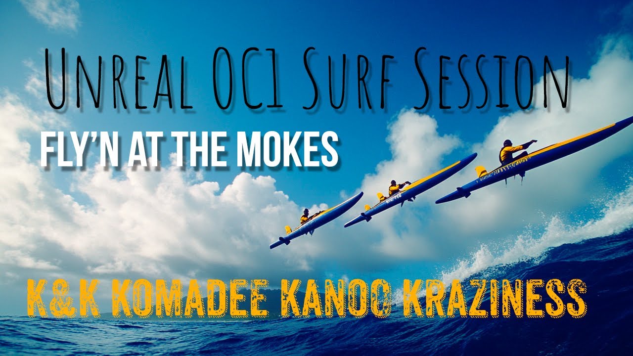 K&K OC1 Outrigger Surfing Session at the Mokes - 10 Miles of Wave Riding