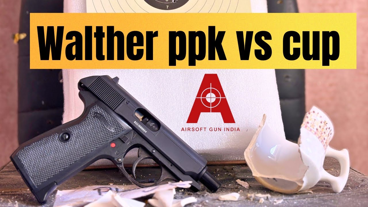 India&rsquo;s Most Affordable CO2 Air Pistol &ndash; Walther PPK Power Test on Coffee Cup & Deodorant Can!