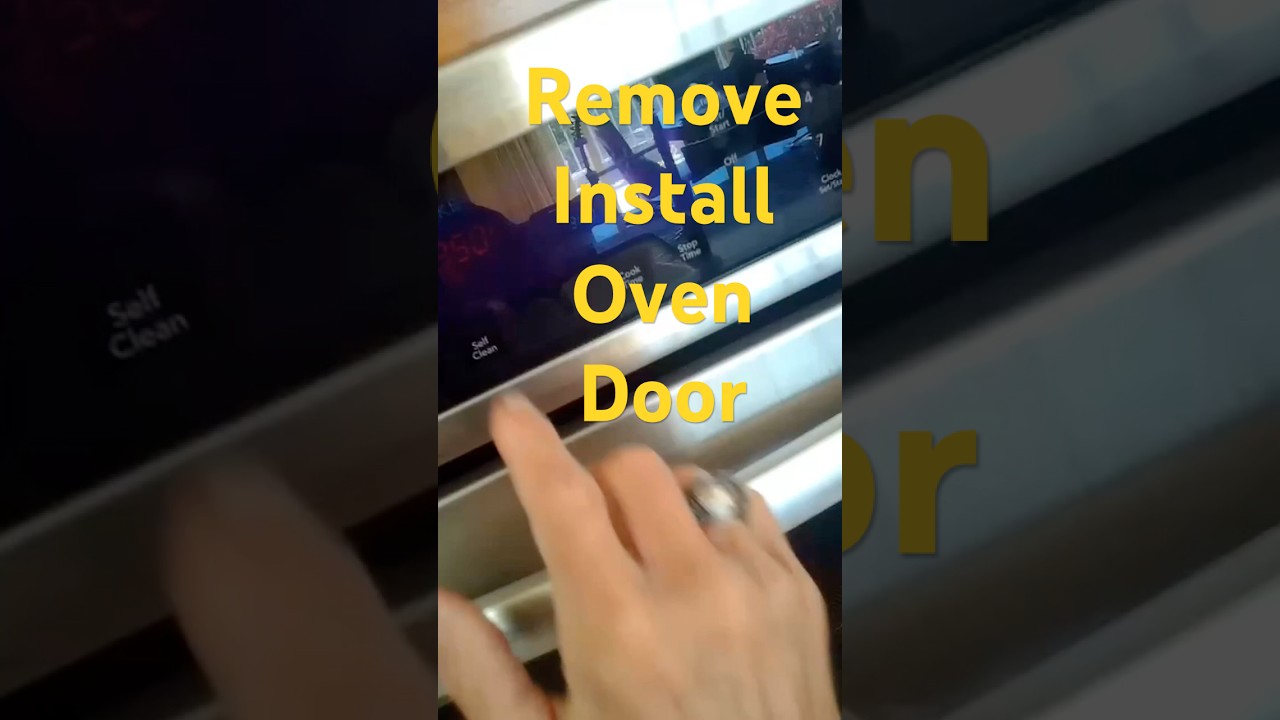Remove & Install Oven Door - Quick and Easy #diy #homeappliancerepair #ovendoor