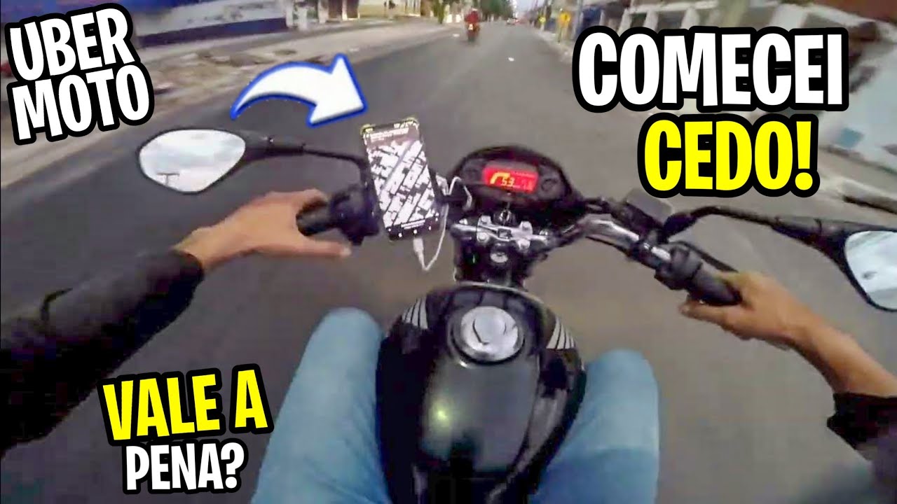 FUI TRABALHAR AS 05:00 DA MANHÃ NA UBER MOTO!
