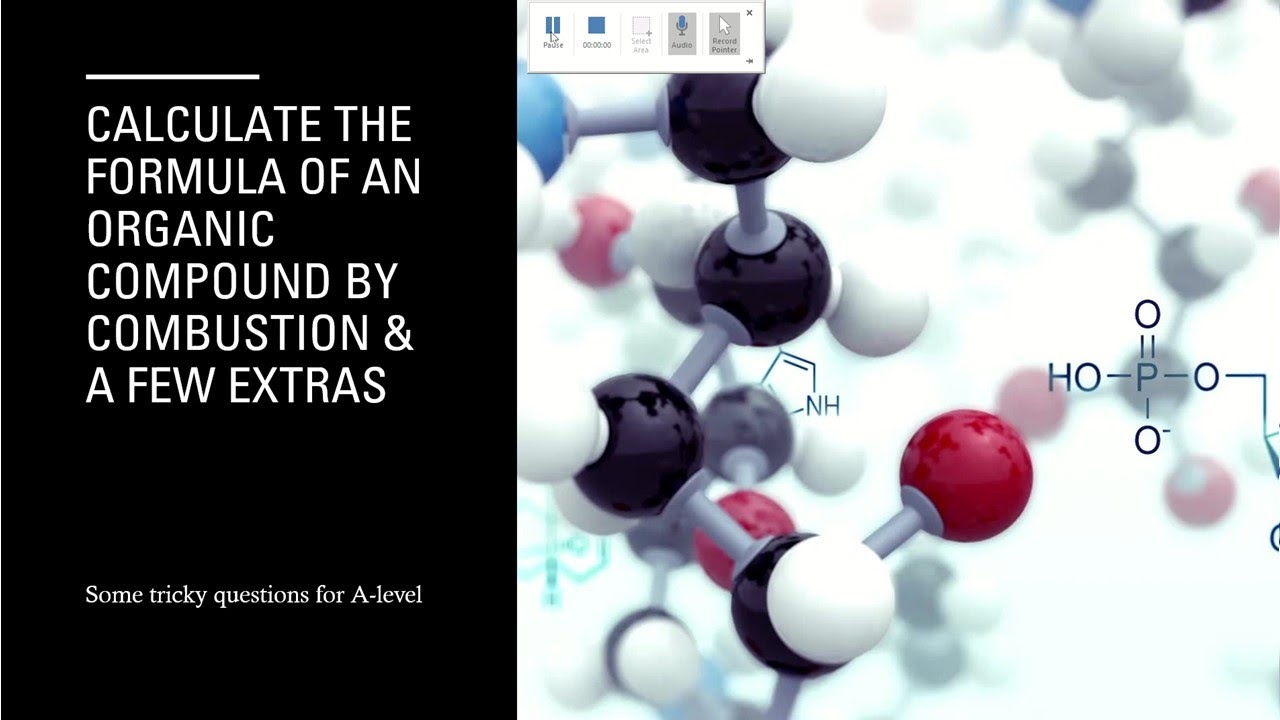 A-level: Calculating formula of hydrocarbon by combustion and calculating new oxidation numbers.