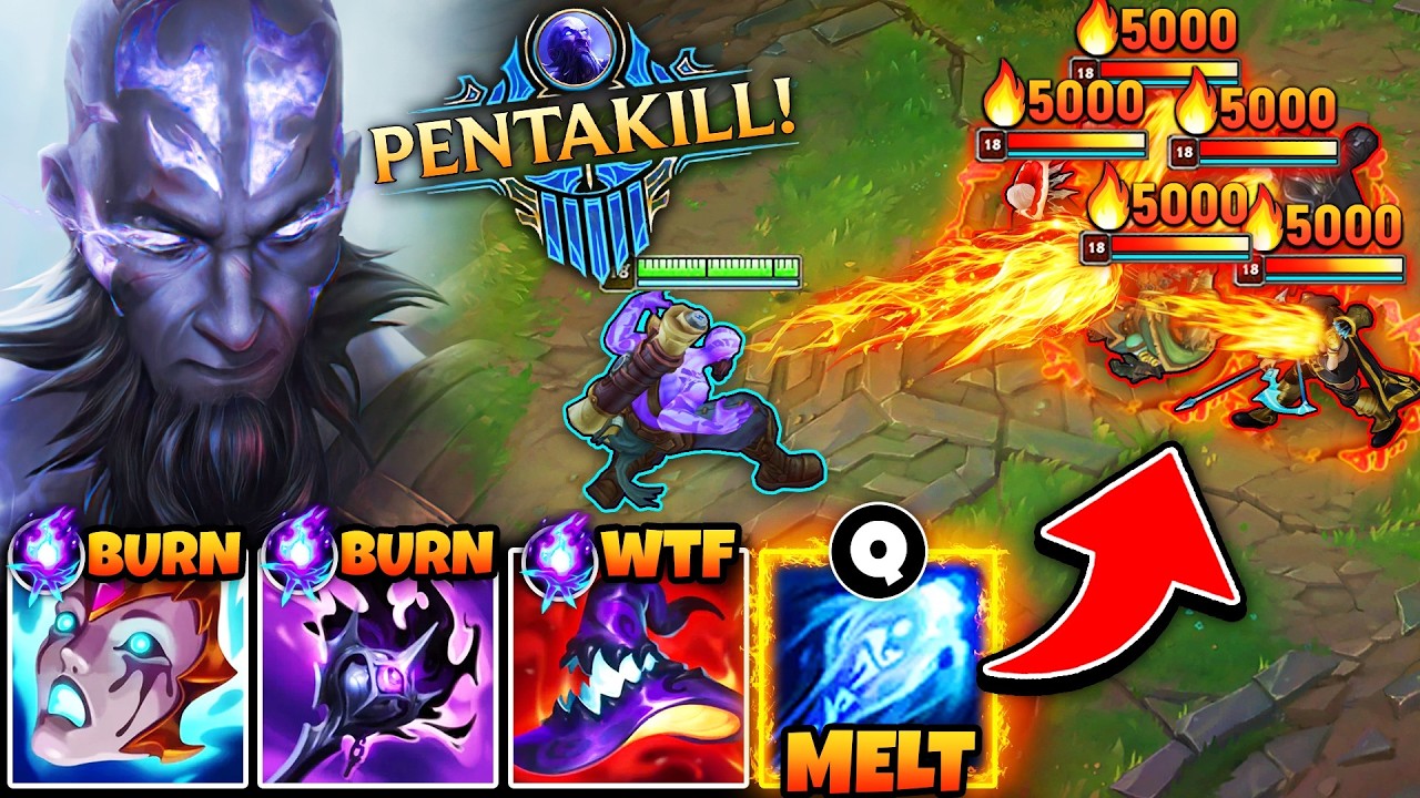 THIS BURN RYZE BUILD MELTS YOUR ENTIRE TEAM WITH 2 ABILITIES! (34 KILLS, PENTAKILL)