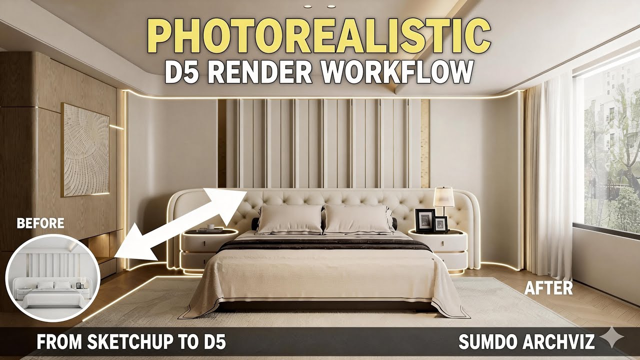 Is D5 Render the New King of ArchViz? Realistic Bedroom Breakdown