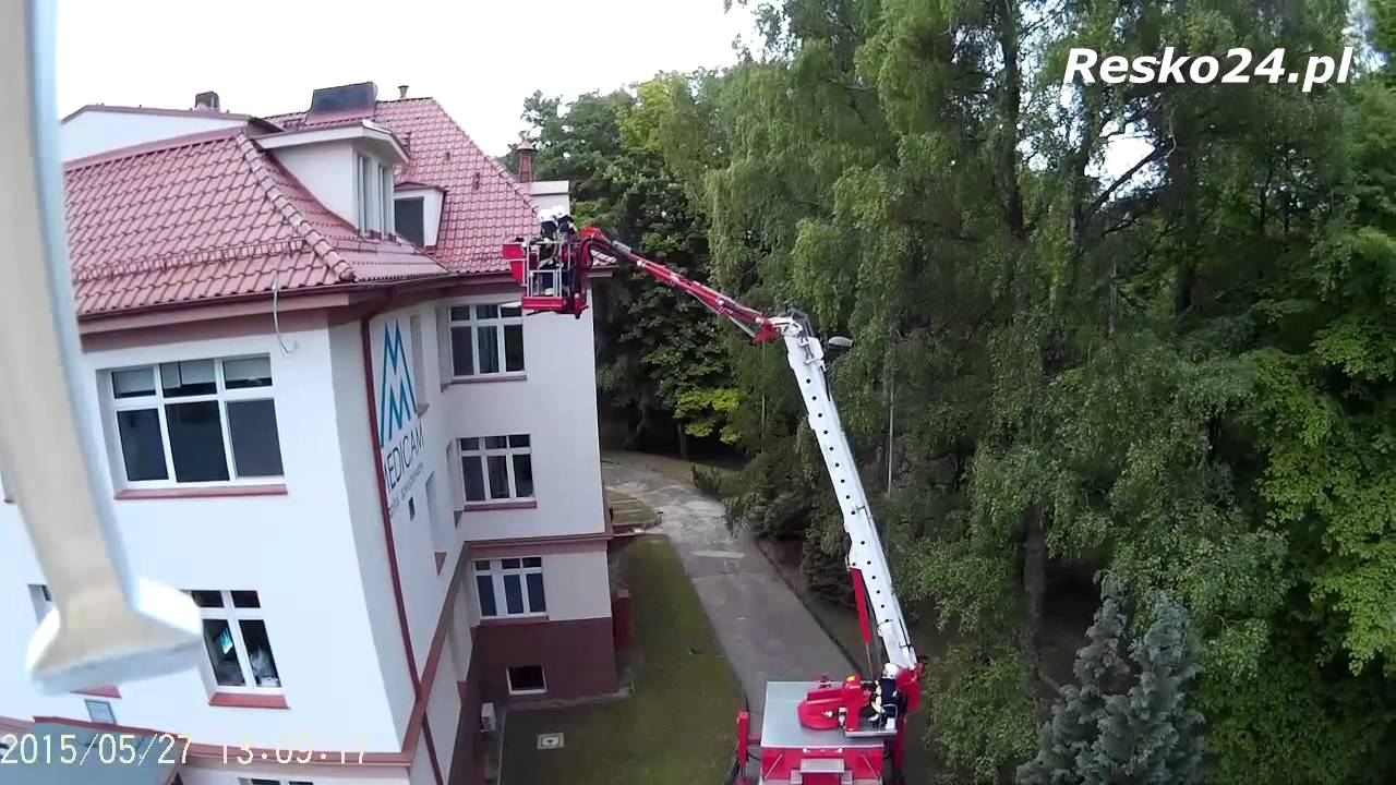 Szpital w Resku - ćwiczenia Straży Pożarnej