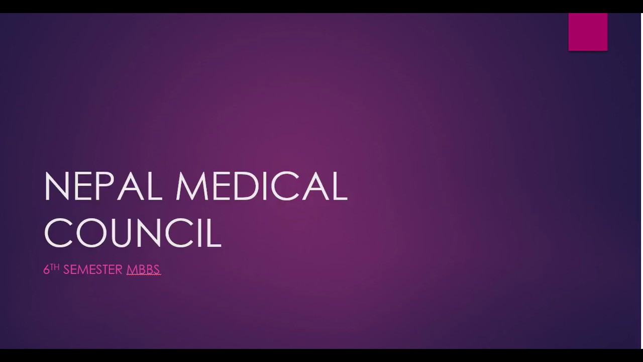 Nepal Medical Council- forensic medicine
