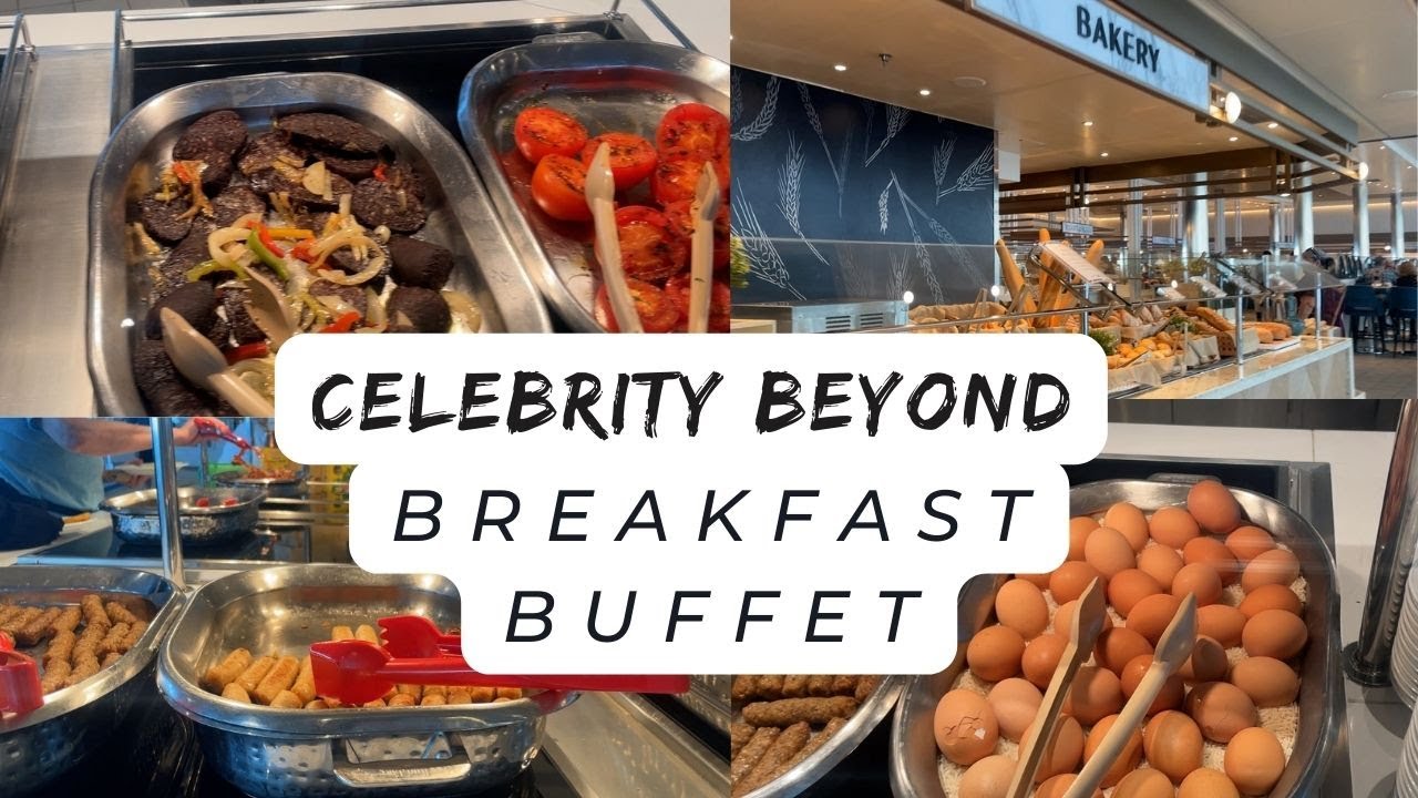Celebrity Cruises — Celebrity Beyond: завтрак по системе «шведский стол» в кафе Oeaanview.