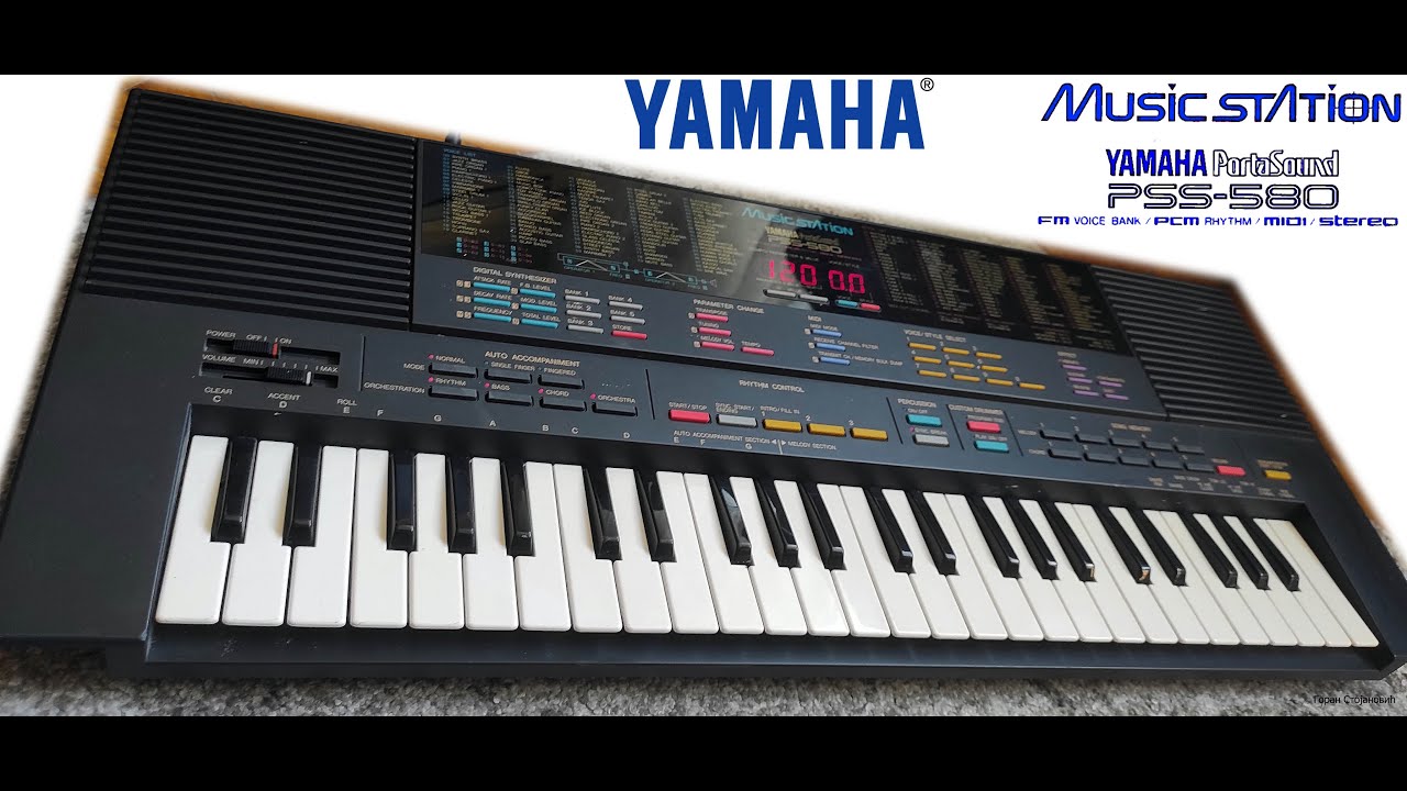 YAMAHA PSS - 580 (testing SYNTHESIZER functions)