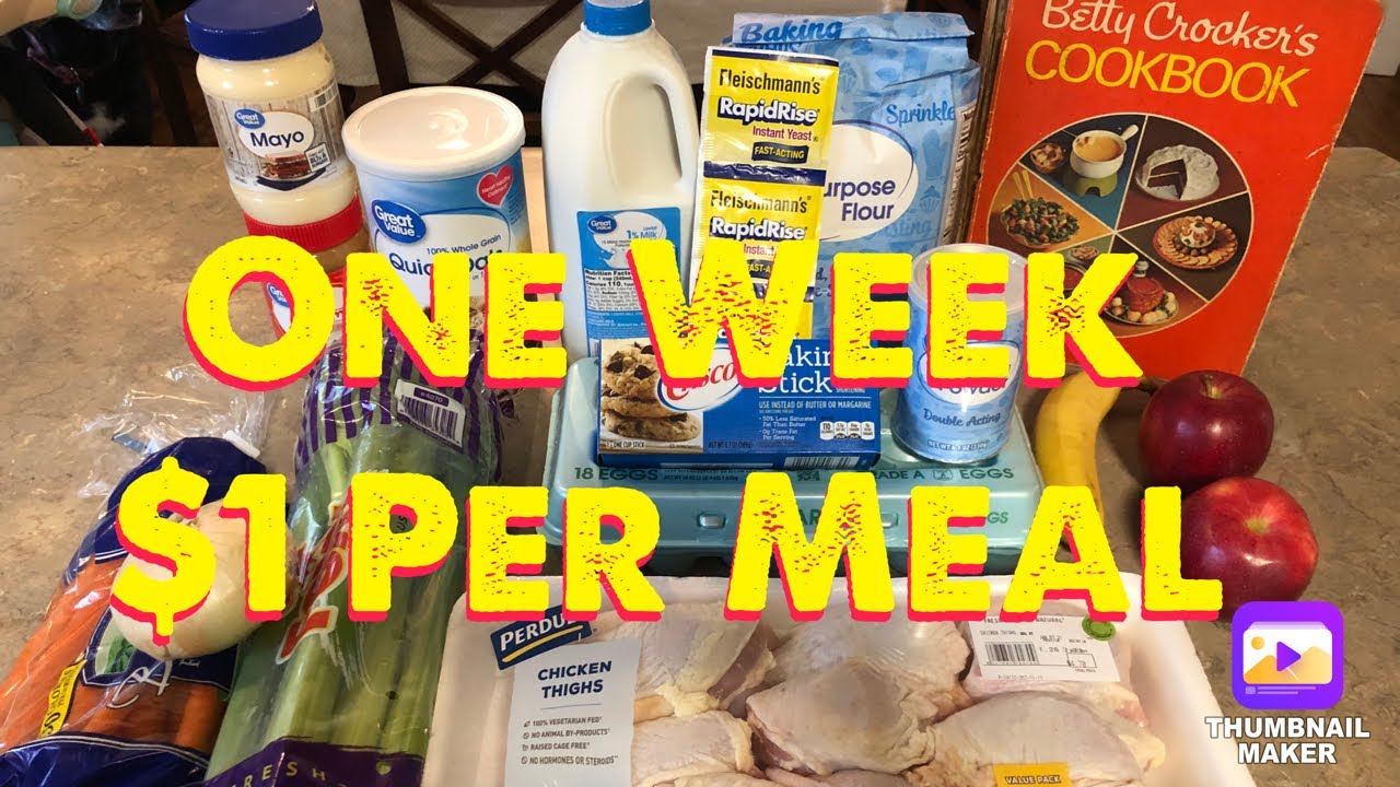 Extreme Grocery Budget Challenge-One Week, $1 Per Meal | Comfort Foods | Betty Crocker Inspired