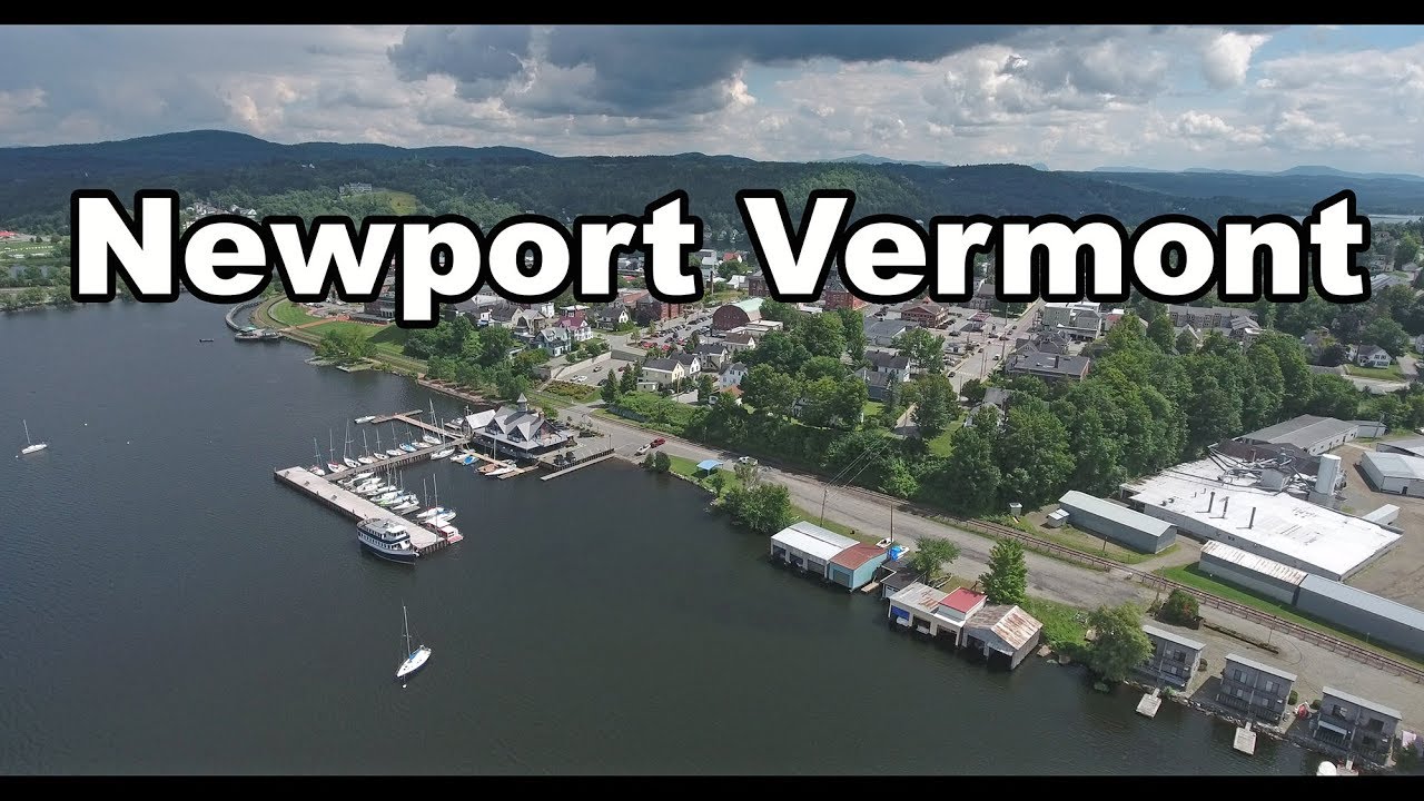 Newport Vermont Aerial Video in 4K