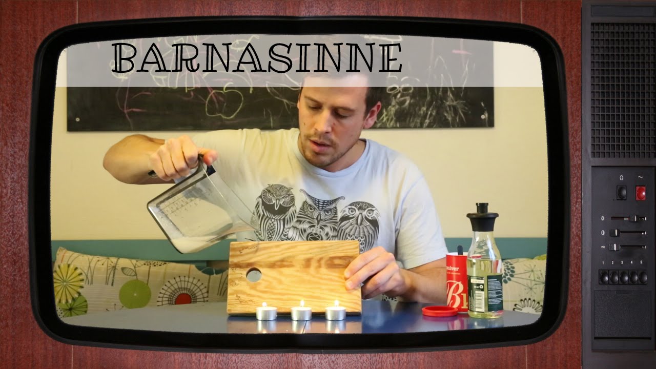 Kul experiment med bakpulver och vinäger - släck ljus med koldioxid  [Barnasinne #36]