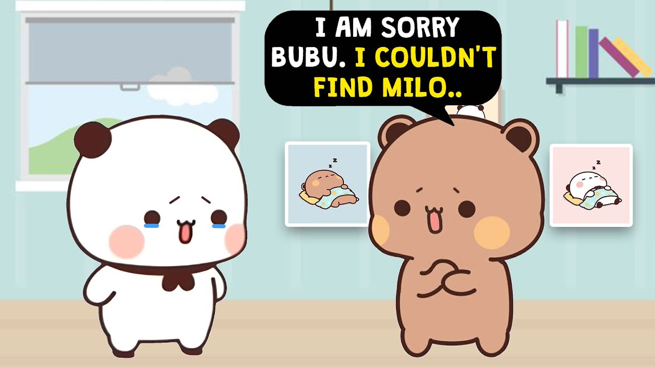 Bad news 😰💔 Dudu tells Bubu he couldn’t find Milo 😨⚠️ | BUBU DUDU | PEACH GOMA | 3D ANIMATION