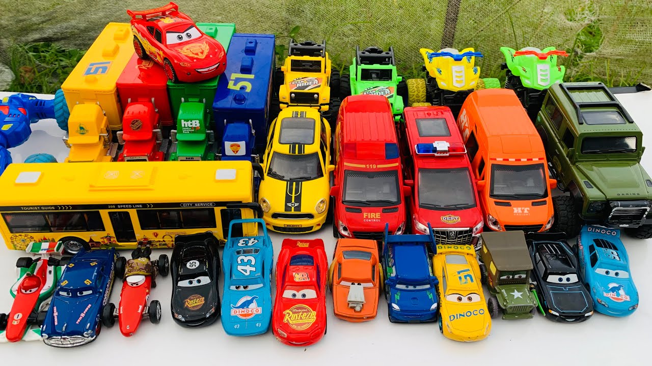 Mobil Lamborgini, Ambulans, OffRoad, Dinoco, King Dinoco Cars Toys #58075544446788