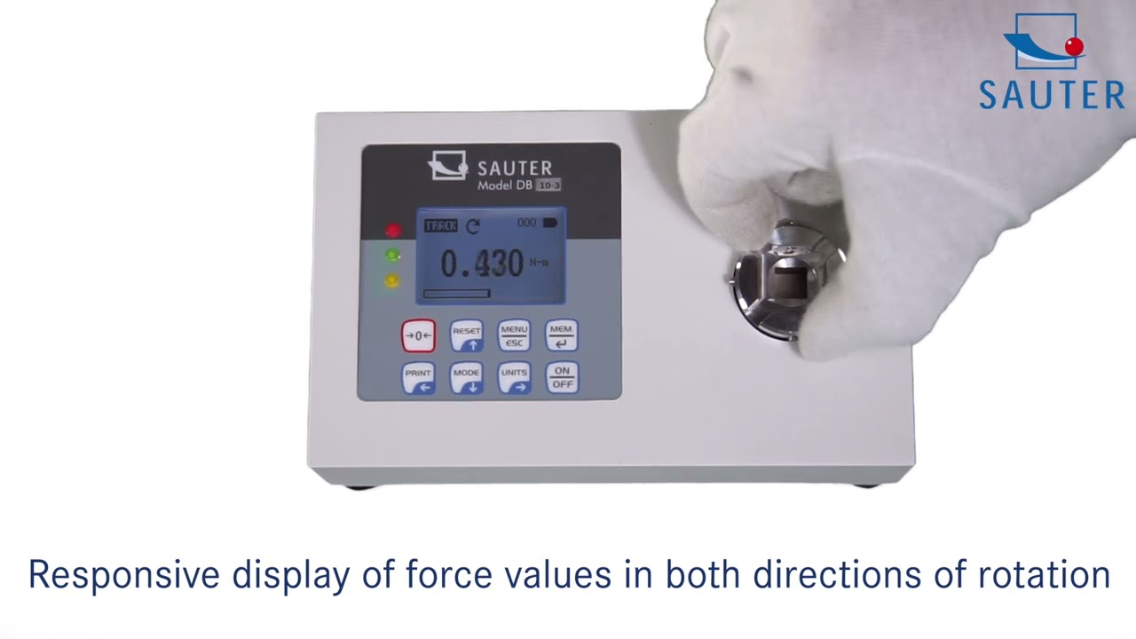 SAUTER DB | Convenient way to test the torque of tools