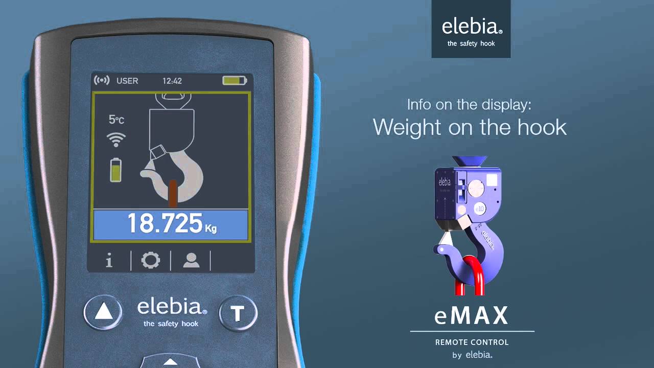 eMAX Remote Control for Automatic Hooks | Smart Lifting Solutions | Elebia
