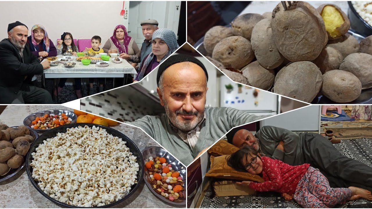 Sobada patates mısır akşam sohbetleri