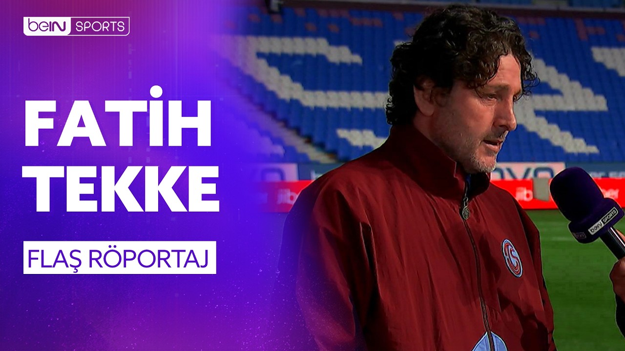 Trabzonspor - Galatasaray Ma&ccedil; Sonu Teknik Direkt&ouml;r Fatih Tekke'nin A&ccedil;ıklamaları