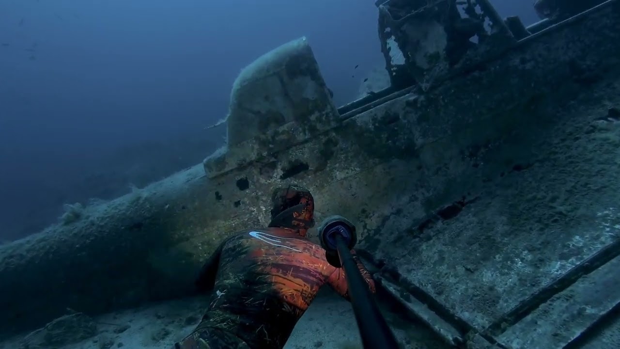 Freediving on Junkers Ju 87 R-2 wreck