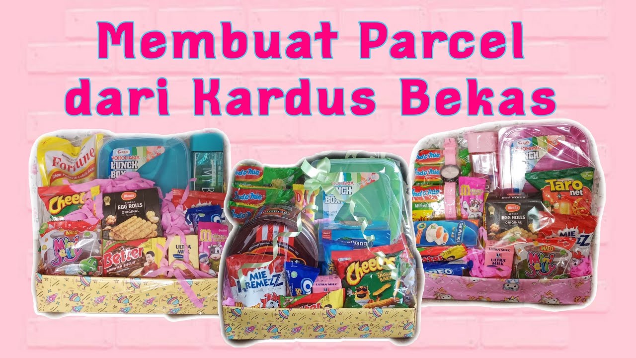 Membuat Parcel dari Kardus Bekas || Membungkus Hadiah dengan menarik