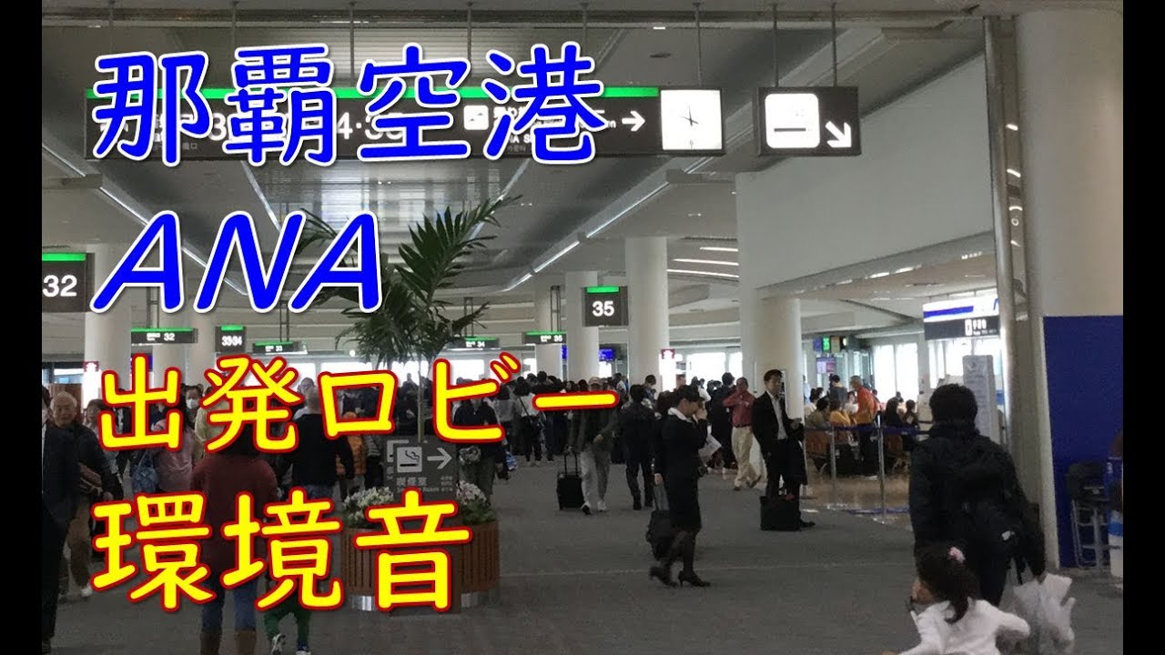 【環境音】那覇空港ANA出発ロビーアナウンス(Naha Airport Departure Terminal)