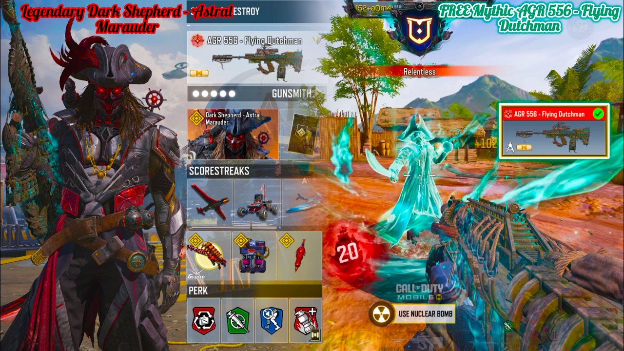 FREE Mythic AGR 556 - Flying Dutchman is perfectly THEMED with Legendary Dark Shepherd in CODM  🏴‍☠️