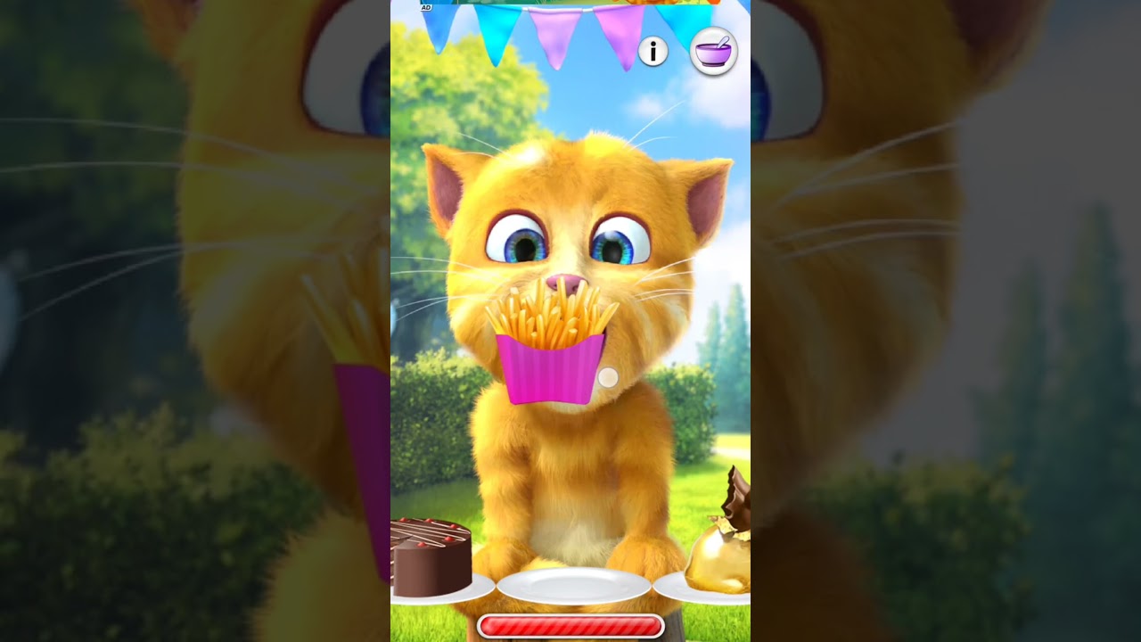talking ginger gameplay 😂 funny cat video 📷 #talkingtomversion #cat #talkingtom