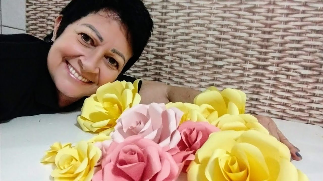 Aula 179 - Flores em papel ofício e color sete.