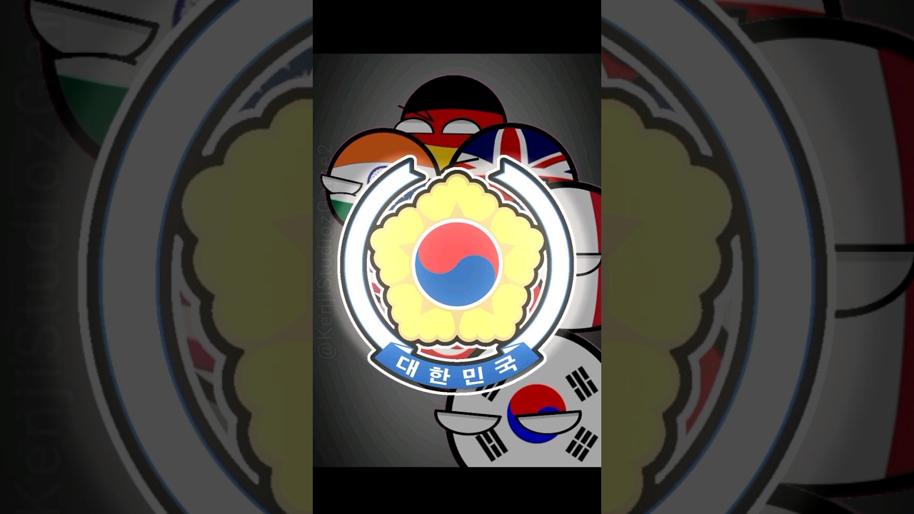 Eternal Enemies || North Vs South Korea || [ CountryBalls ] || #countryballs #shorts