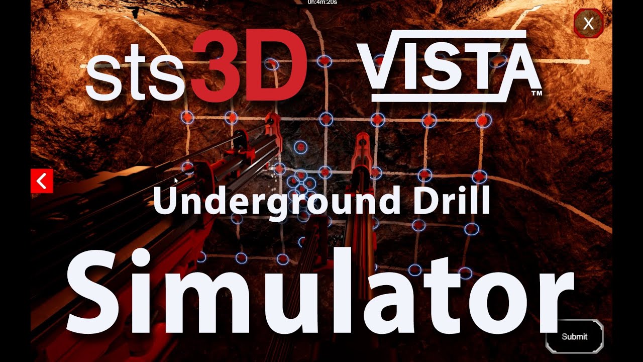 VISTA Presents the sts3d DD321 Drill Rig Simulator for Underground Mining